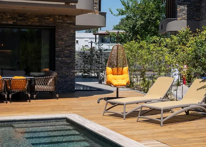 וילה Stylish Beachfront With Pool Gym Sauna Seaview
